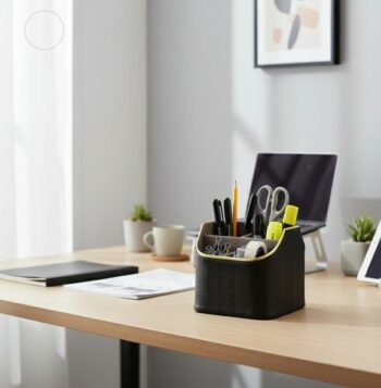 Leatherette Multi-Utility Rotating Holder Organiser