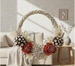 Art and Craft Ring Hanging Wall and Kitchen Decorations with Flowers